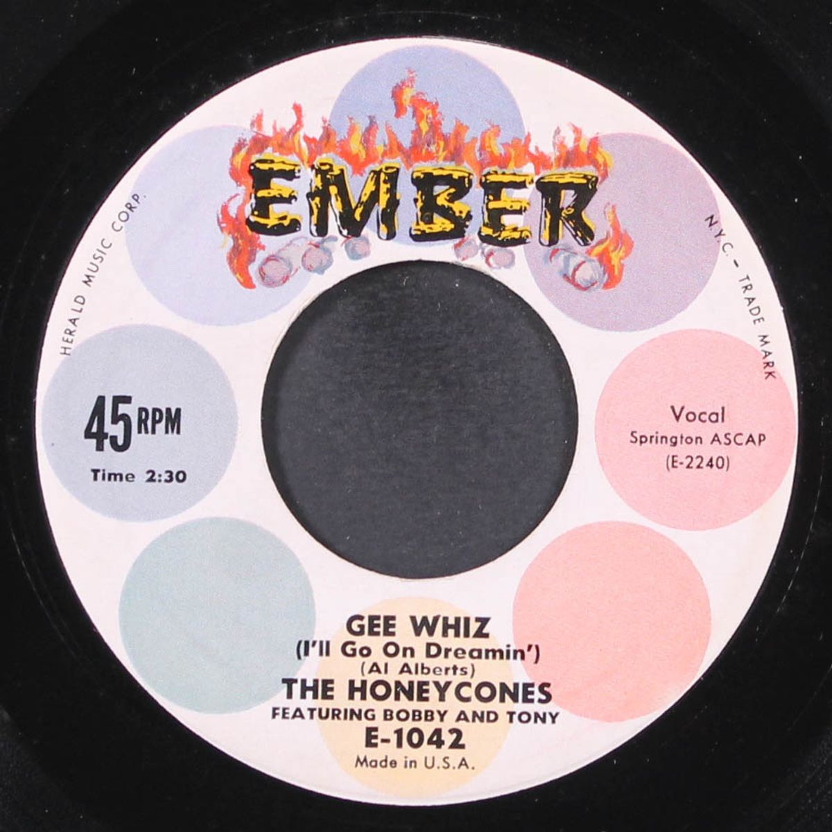 rockin' in the knees / gee whiz by HONEYCONES