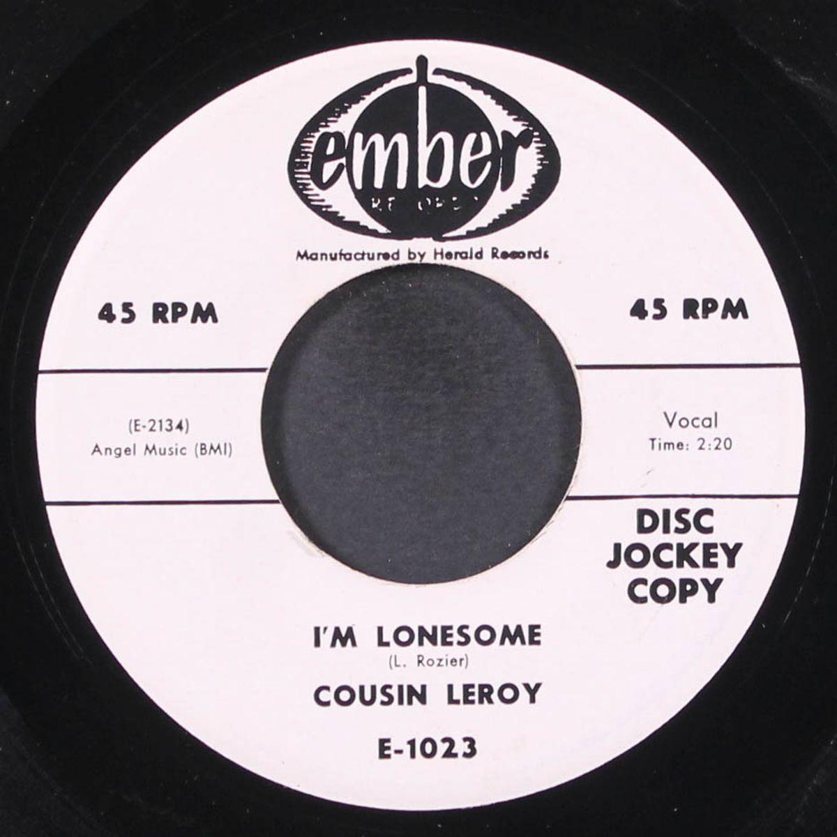 i'm lonsome / up the river by COUSIN LEROY