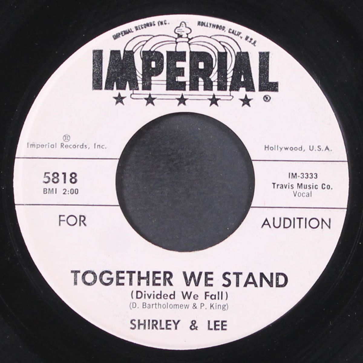 the joker / together we stand by SHIRLEY & LEE