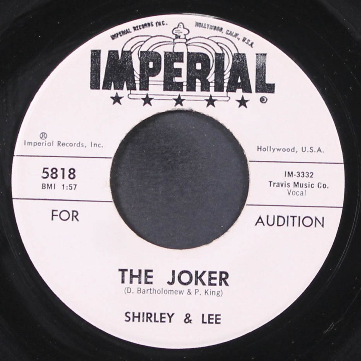 the joker / together we stand by SHIRLEY & LEE