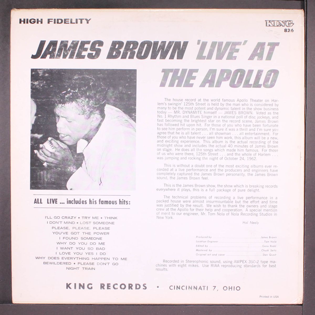 live at the apollo by JAMES BROWN