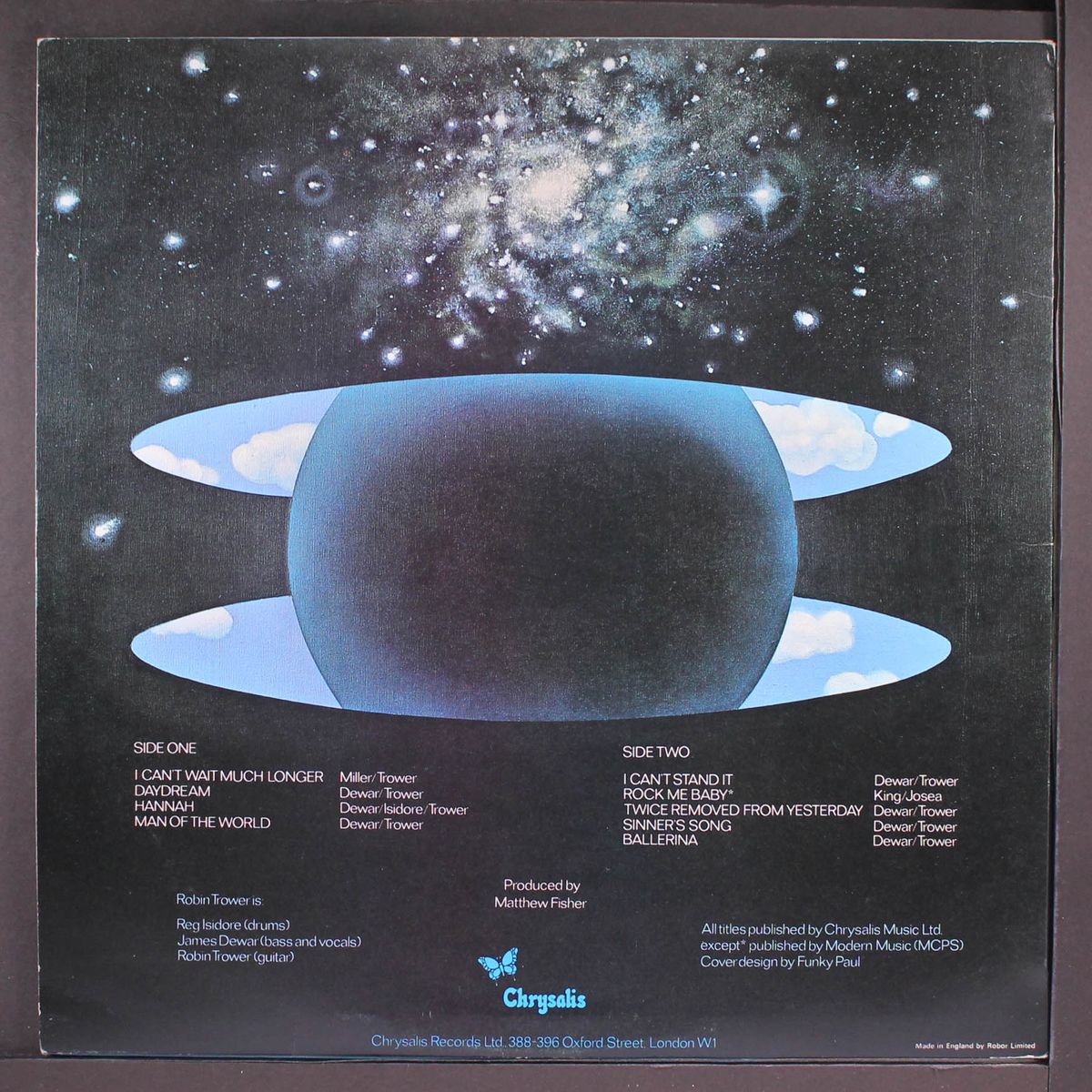 twice removed from yesterday by ROBIN TROWER