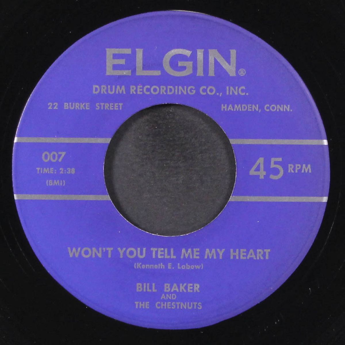 won't you tell me my heart / tell me little darling by BILL BAKER & CHESTNUTS