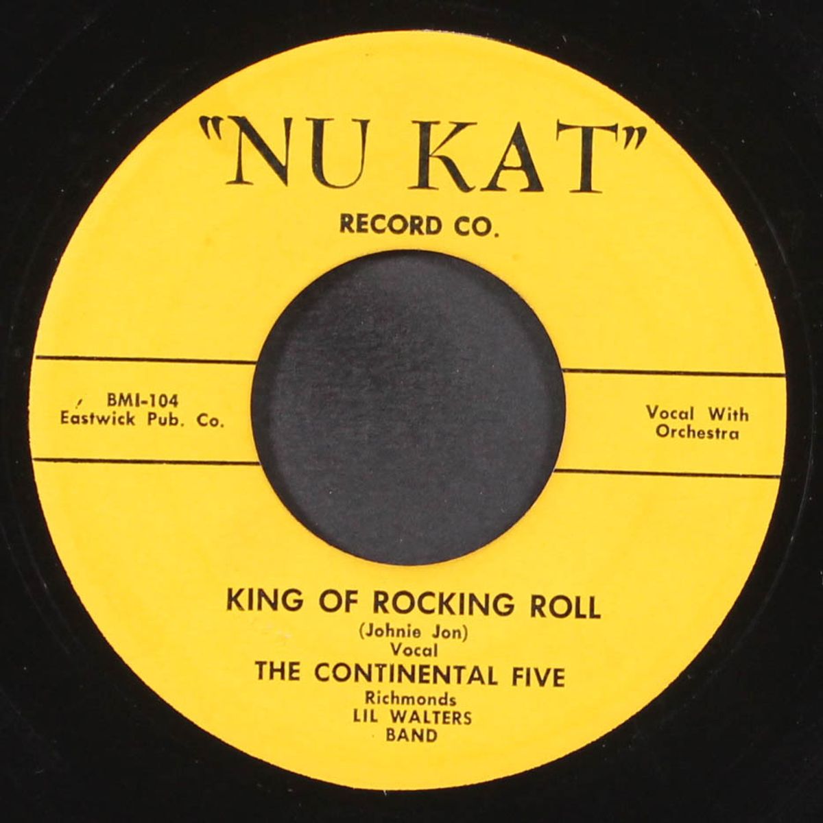 my lonely friend / king of rocking roll by CONTINENTAL FIVE