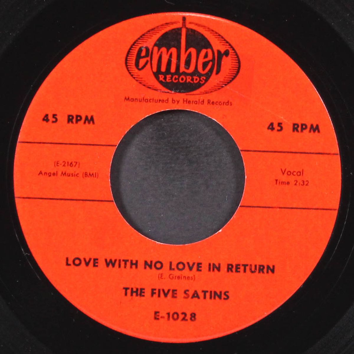 a million to one / love with no love in return by FIVE SATINS