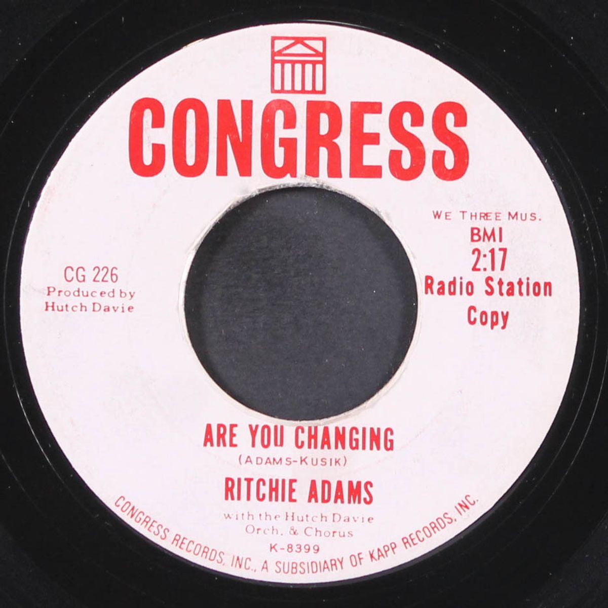 are you changing / the king by RITCHIE ADAMS