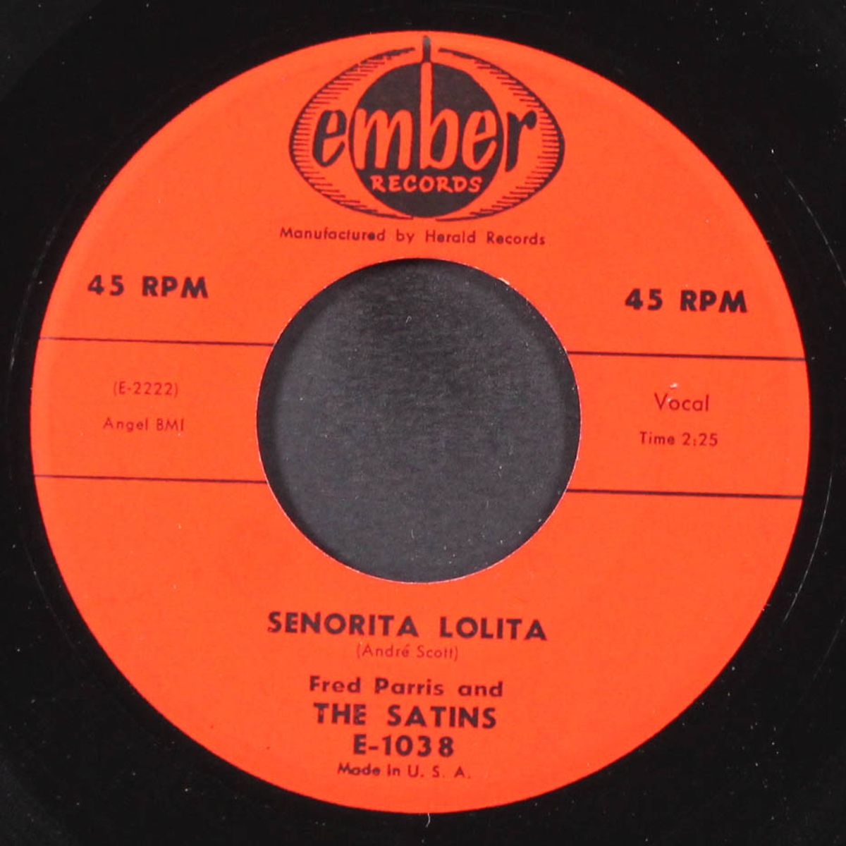 a night to remember / senorita lolita by FRED PARRIS & SATINS