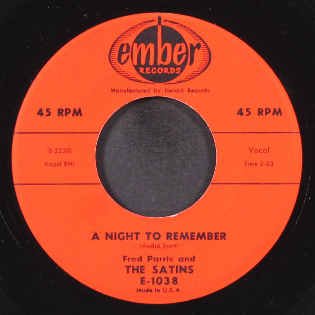 a night to remember / senorita lolita by FRED PARRIS & SATINS