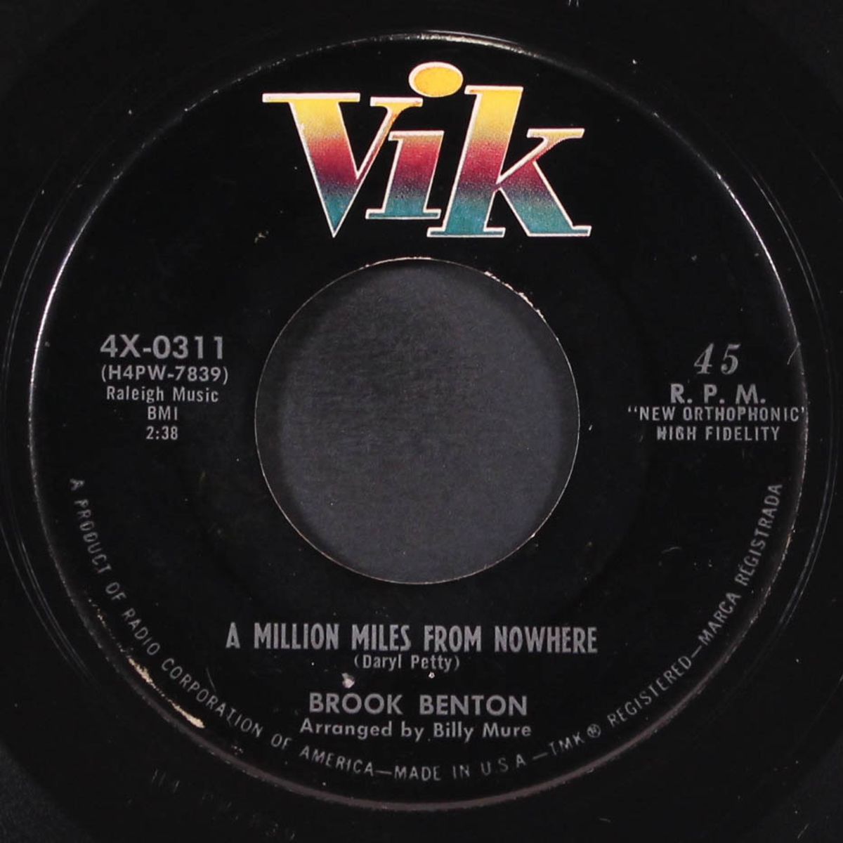 devoted / a million miles from nowhere by BROOK BENTON