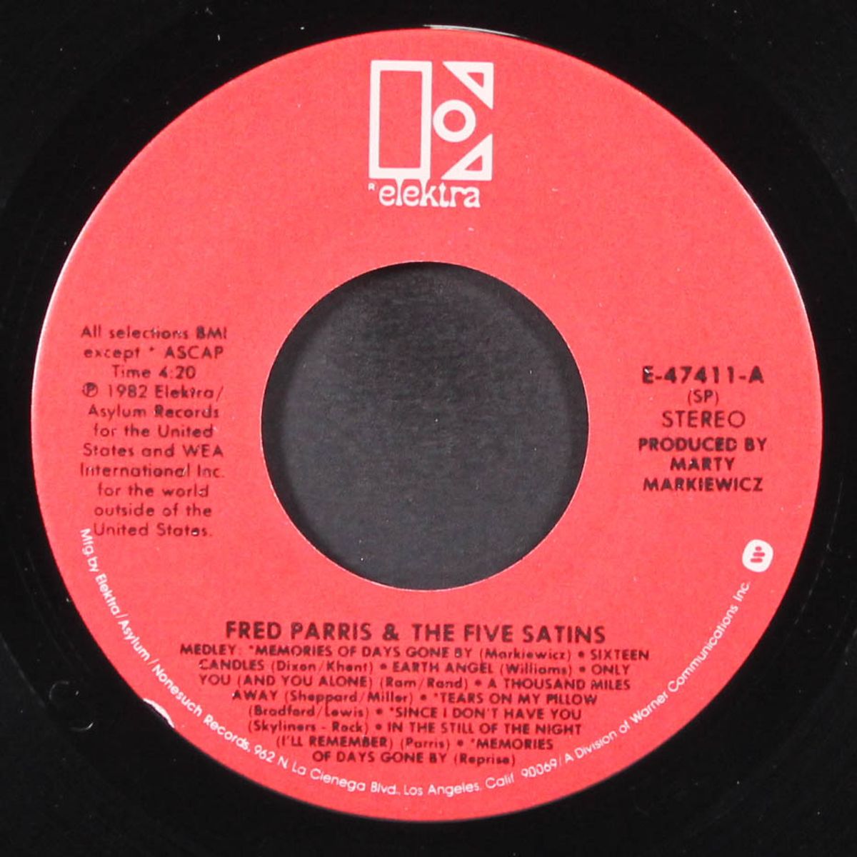 days gone by medley / loving you by FRED PARRIS & FIVE SATINS