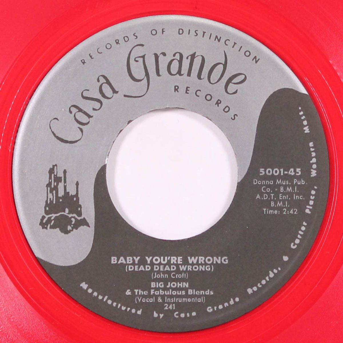 hey! little fool / baby you're wrong by BIG JOHN & FABULOUS BLENDS