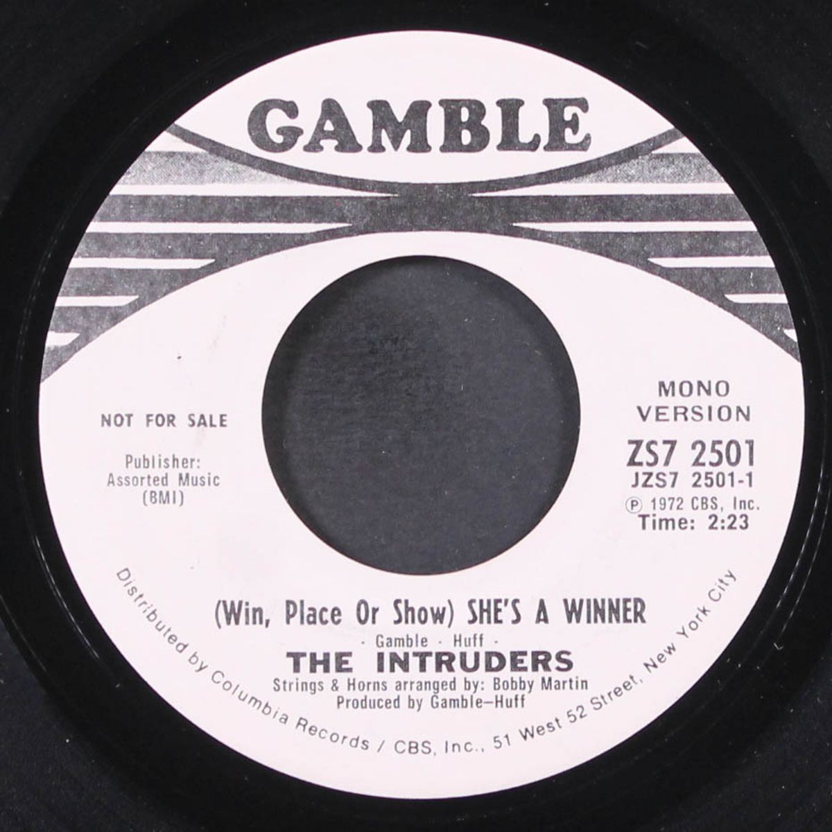(win, place or show) she's a winner / mono by INTRUDERS