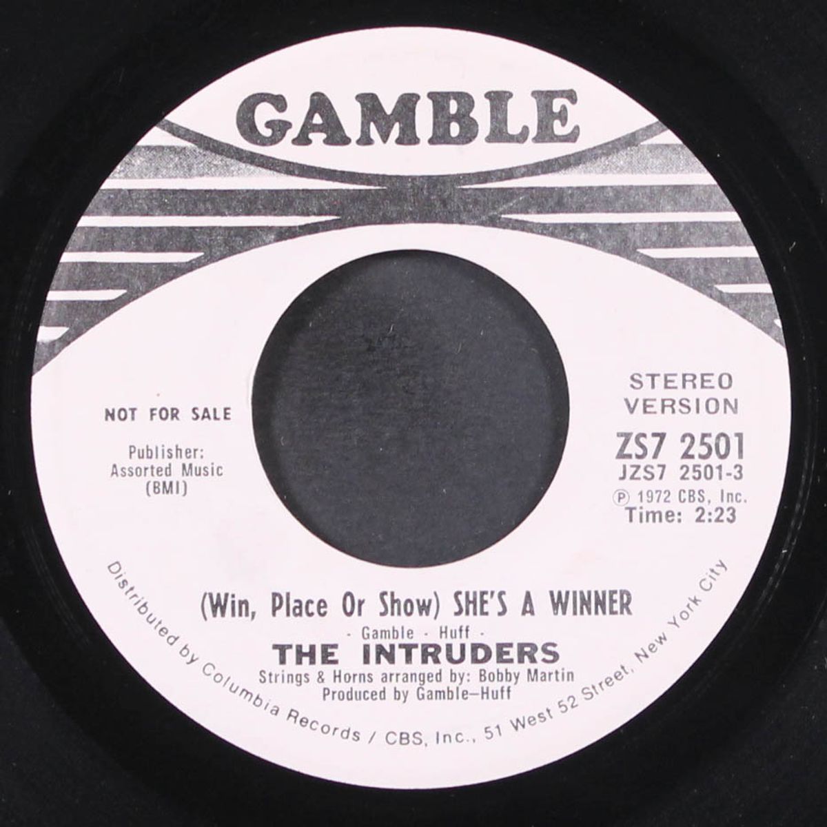 (win, place or show) she's a winner / mono by INTRUDERS
