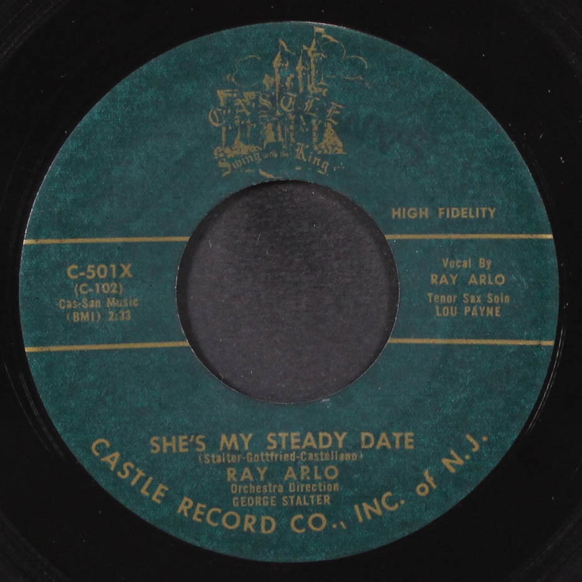 she's my steady date / tomorrow night by RAY ARLO