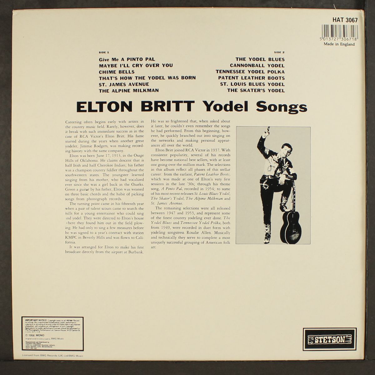 yodel songs by ELTON BRITT
