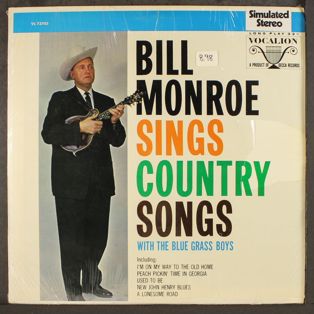 sings country songs by BILL MONROE