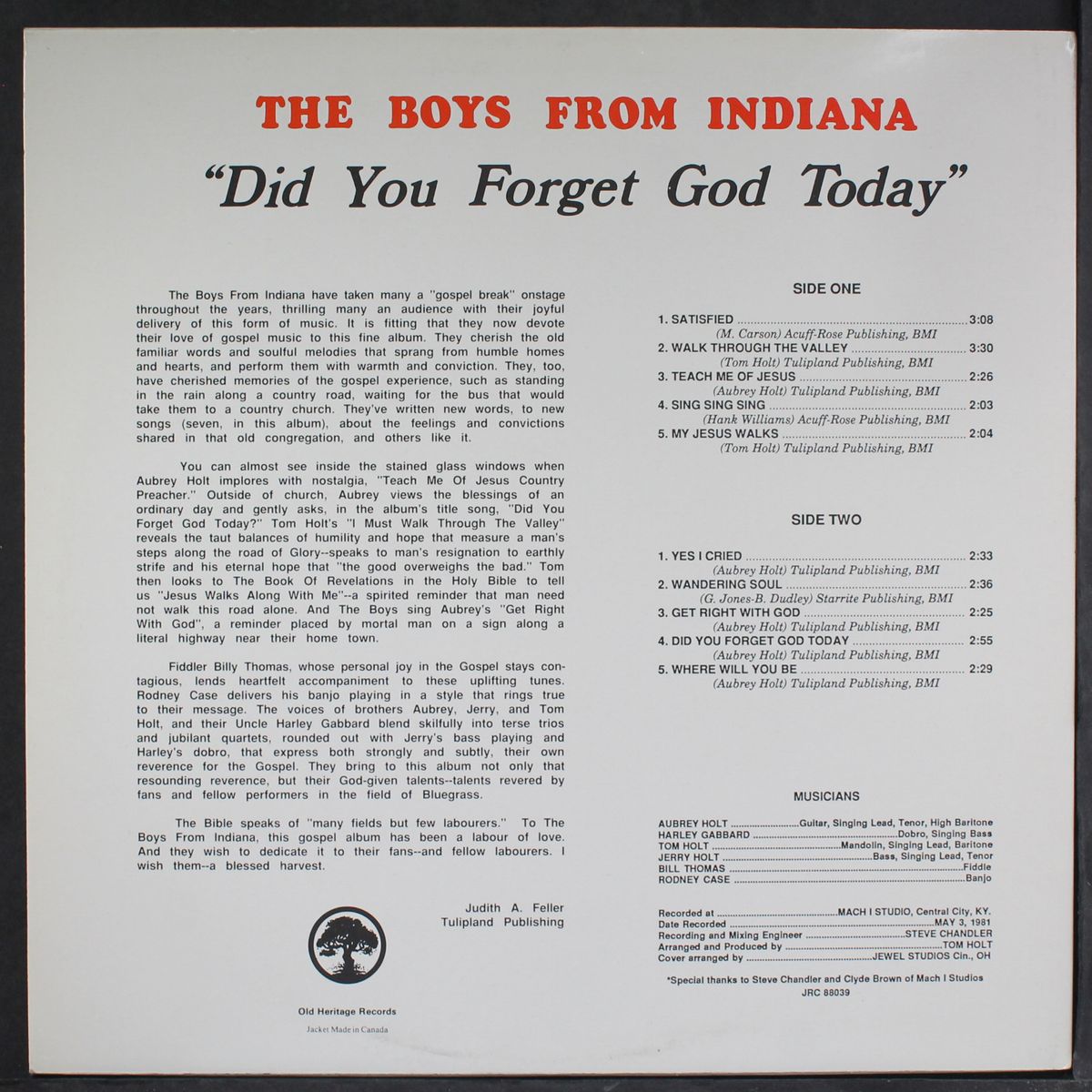 did you forget god today by BOYS FROM INDIANA