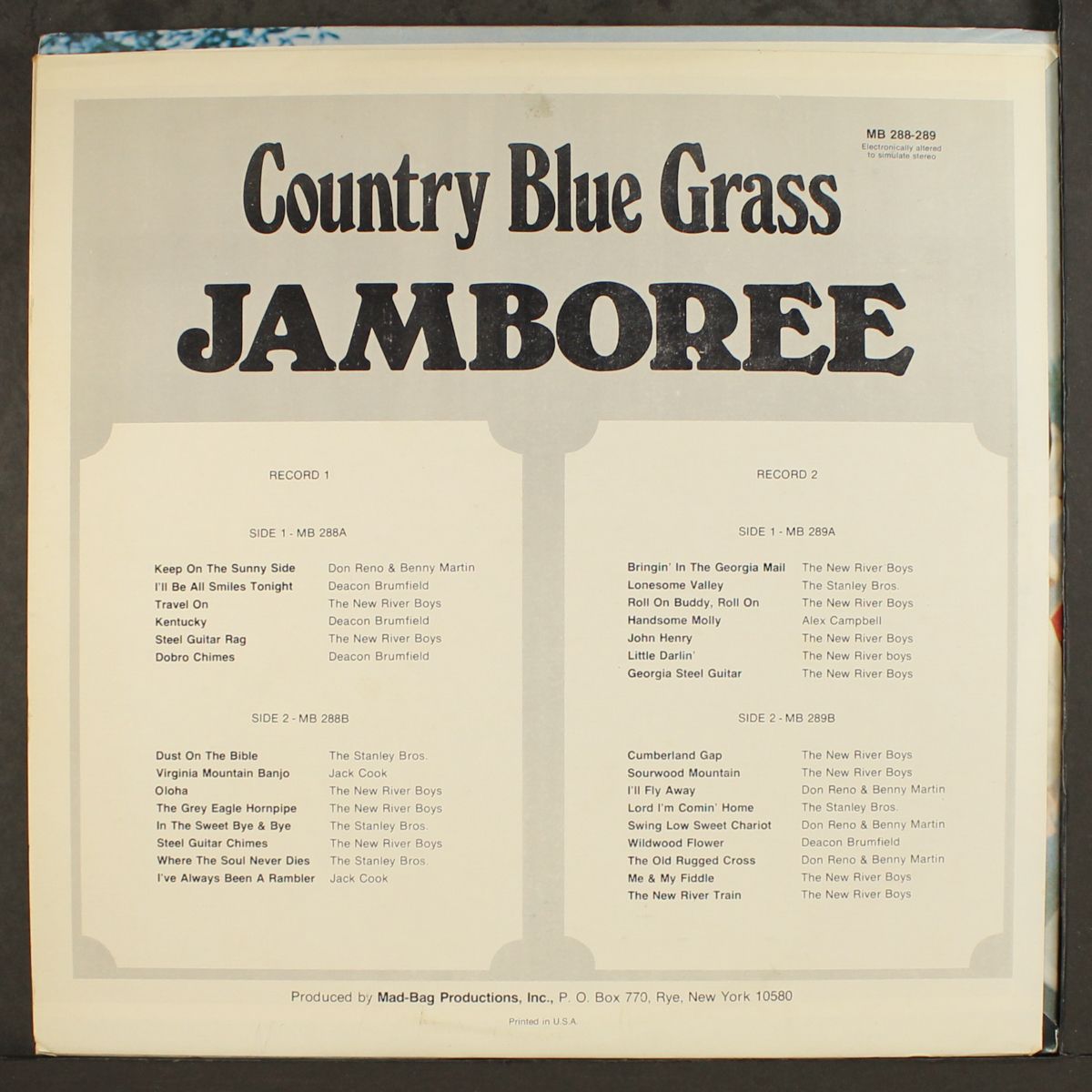 country blue grass jamboree by VARIOUS