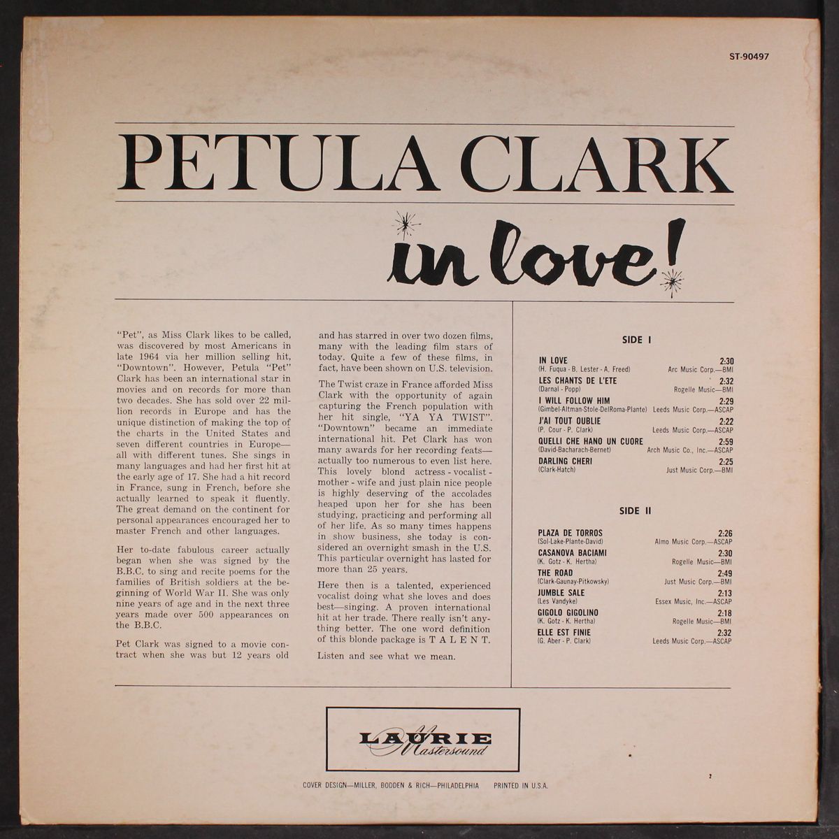 in love! by PETULA CLARK