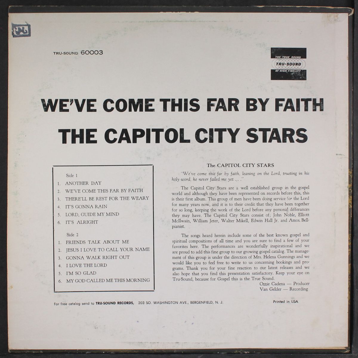 we've come this far by faith by CAPITOL CITY STARS