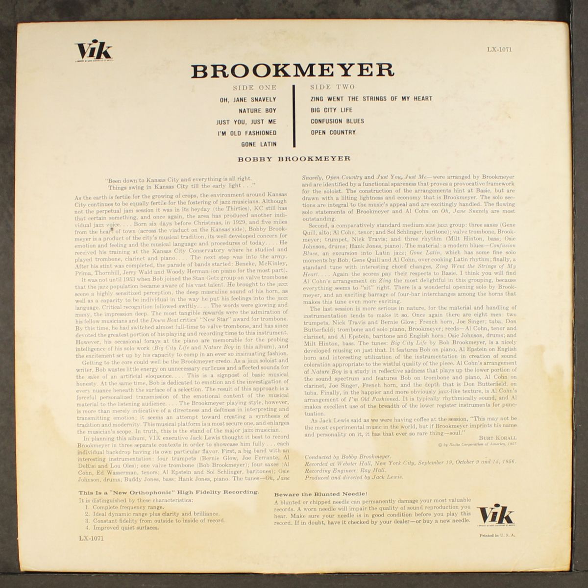brookmeyer by BOB BROOKMEYER