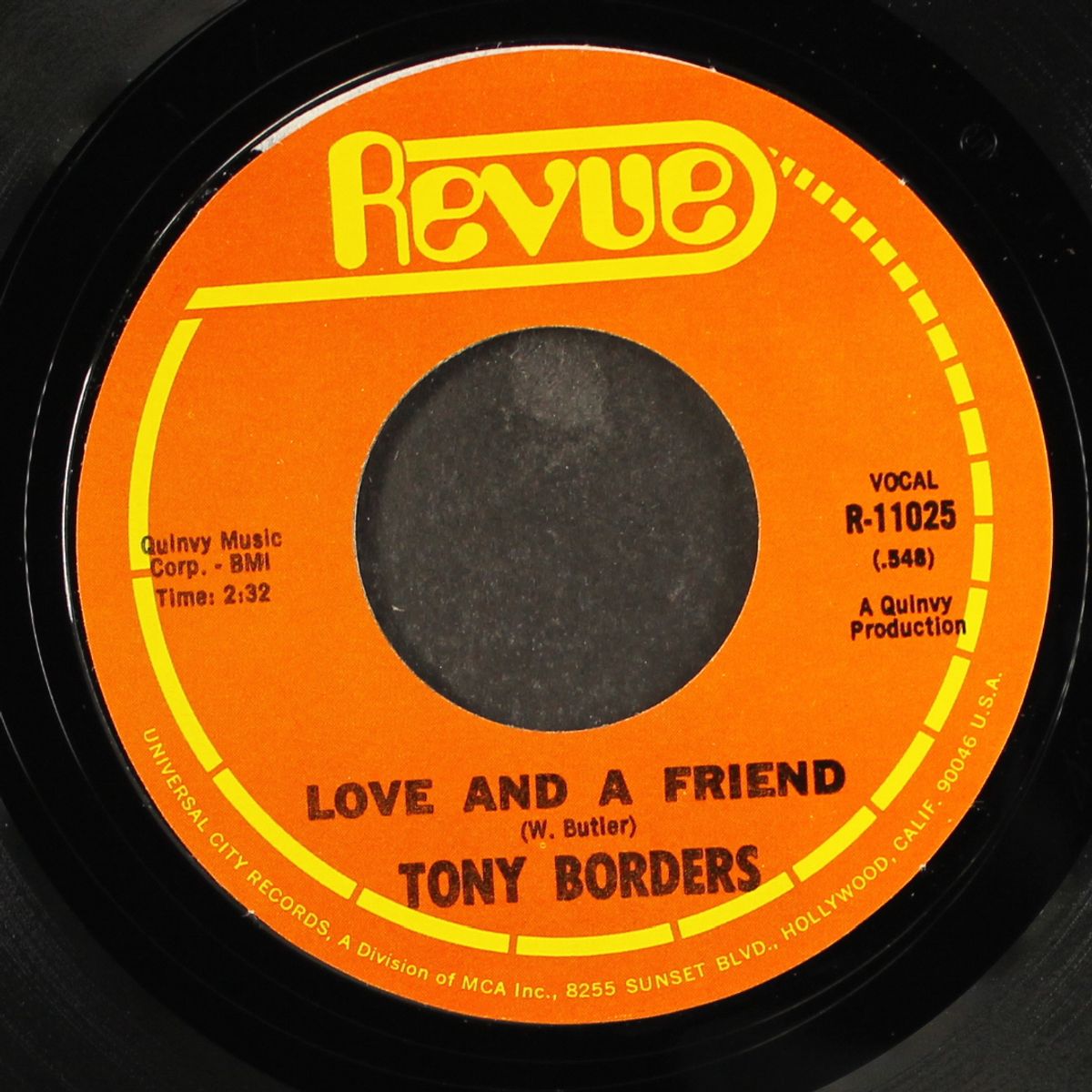 cheaters never win / love and a friend by TONY BORDERS