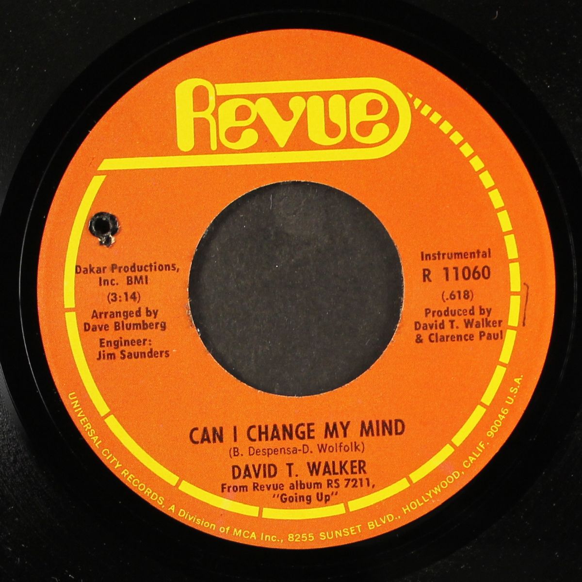 my baby loves me / can i change my mind by DAVID T. WALKER