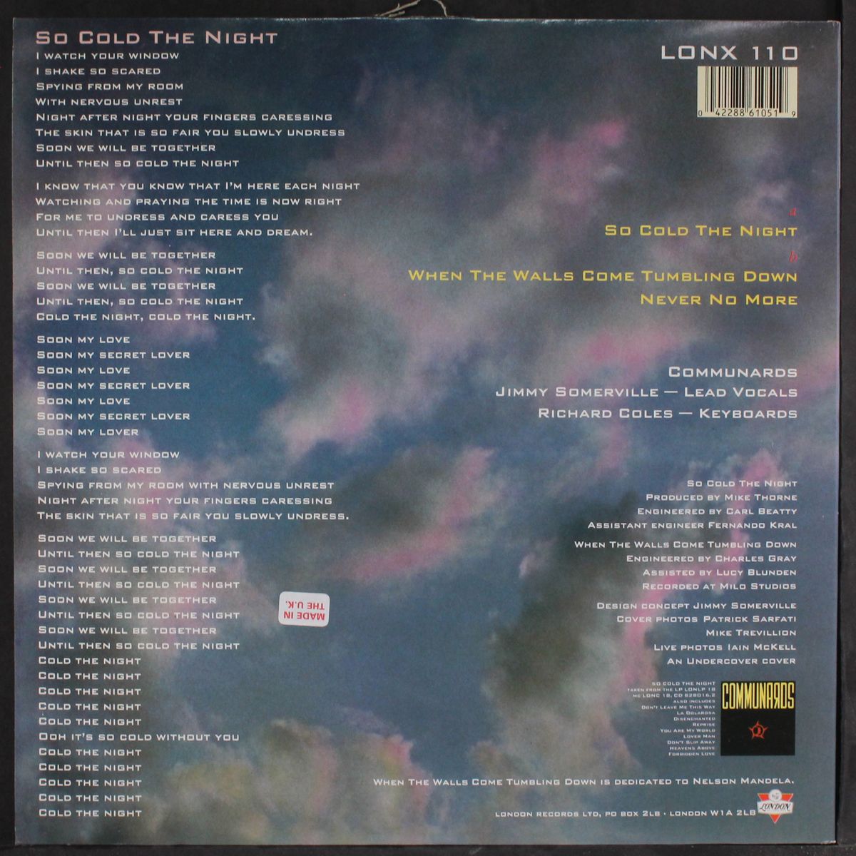 so cold the night by COMMUNARDS