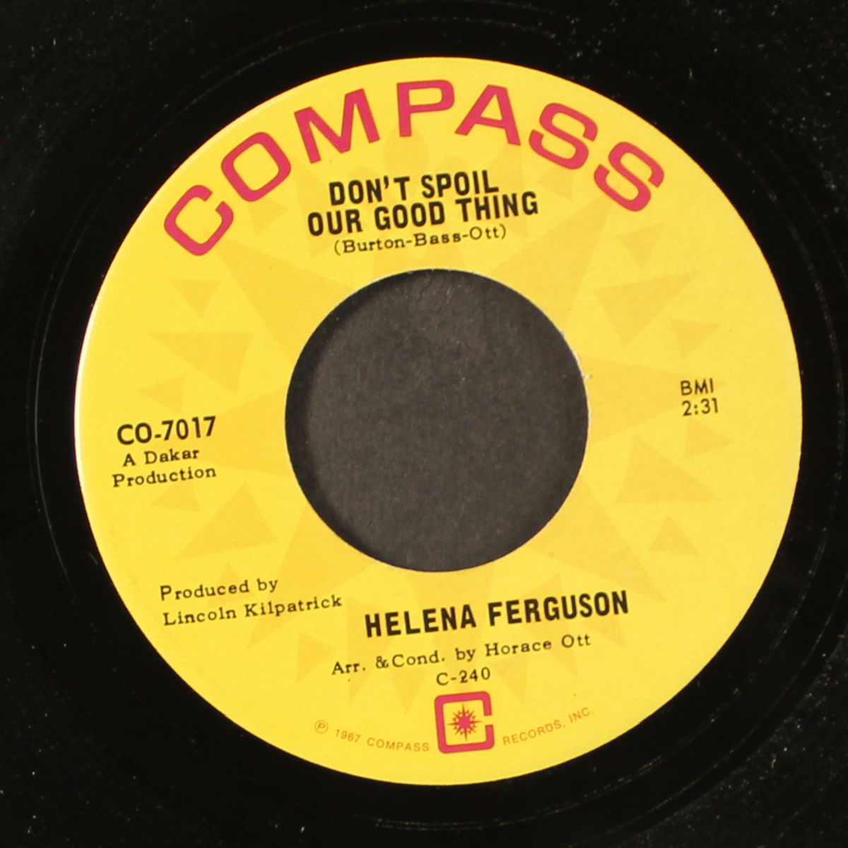 don't spoil our good thing / the loneliness is coming again by HELENA FERGUSON