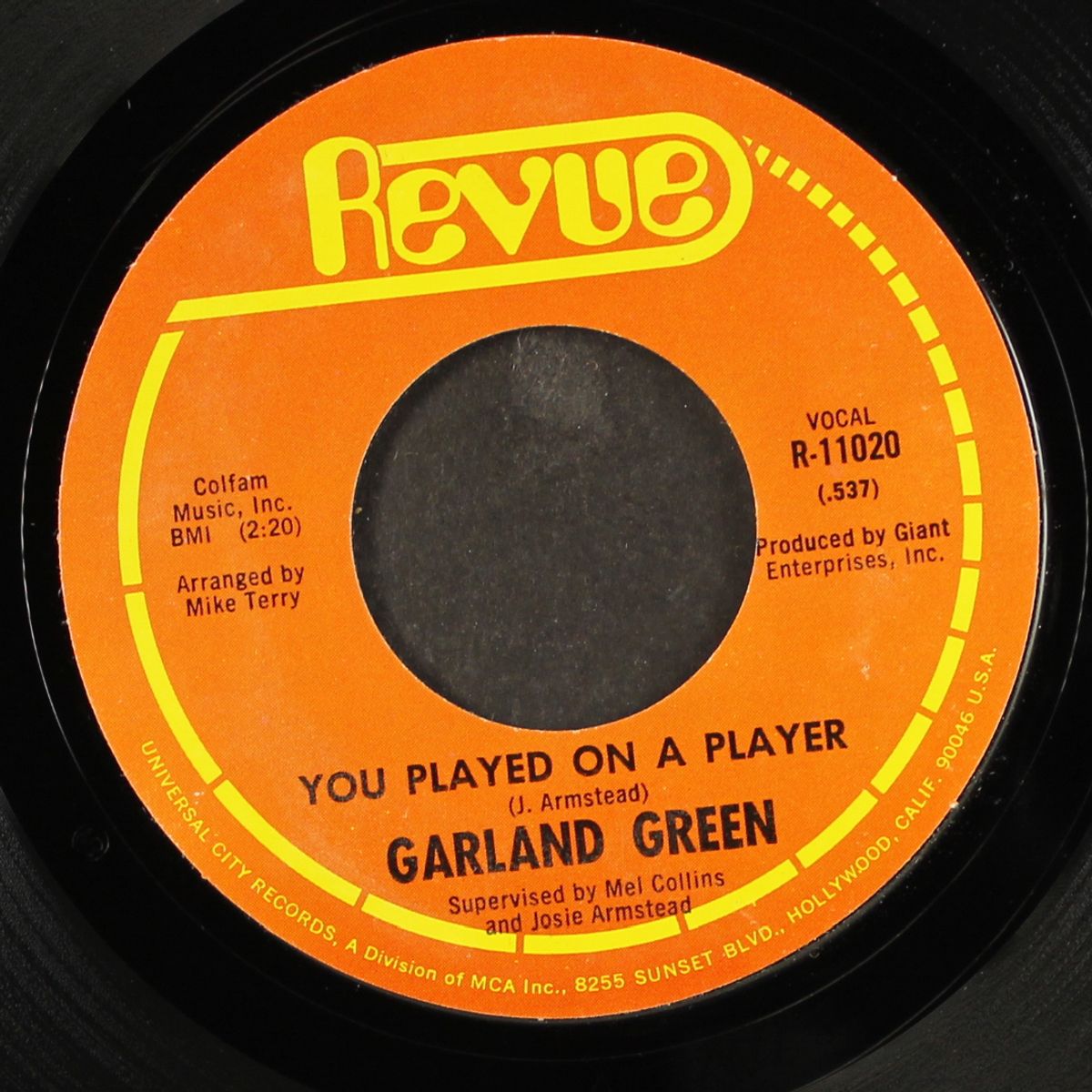 you played on a player / mr. misery by GARLAND GREEN