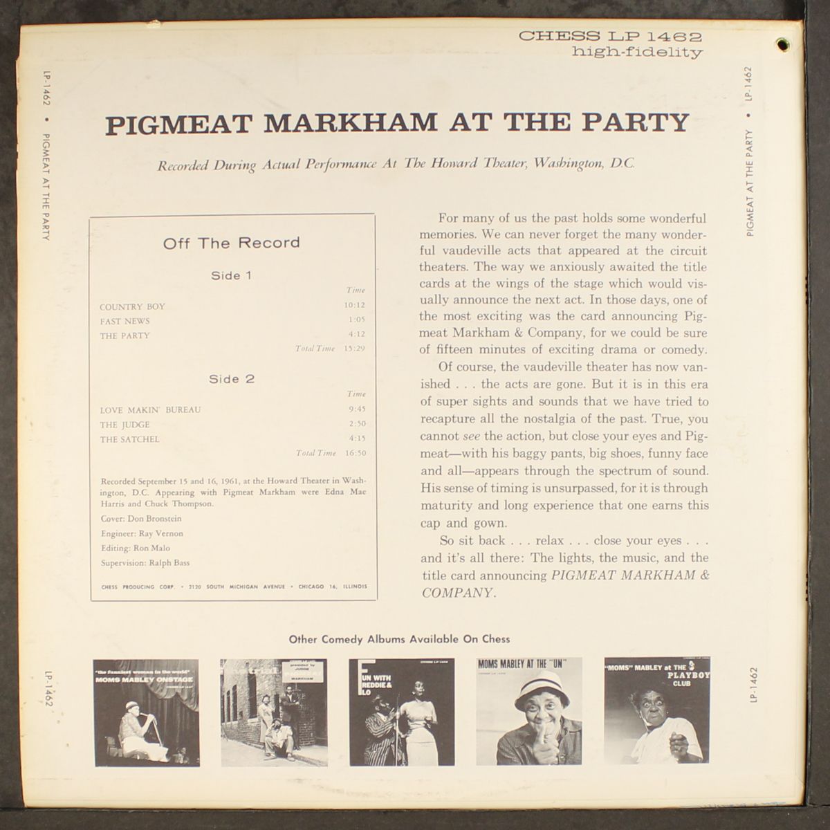 at the party by PIGMEAT MARKHAM