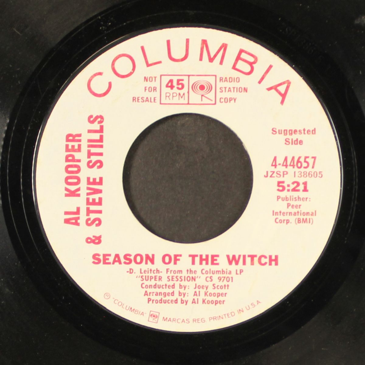 season of the witch / albert's shuffle by AL KOOPER & STEVE STILLS