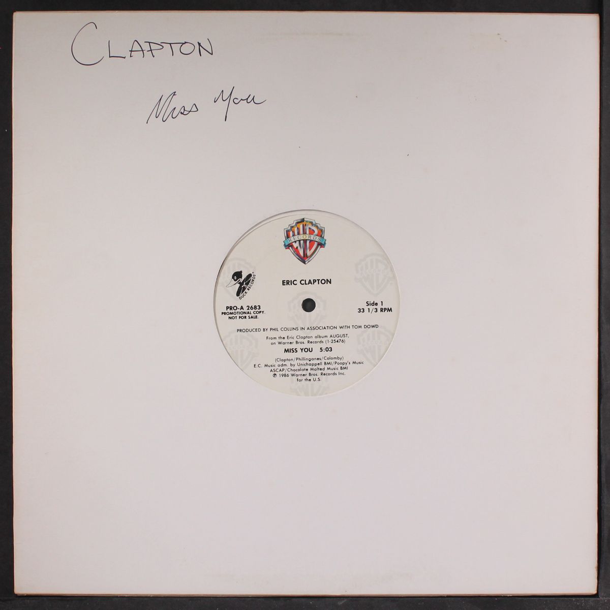 miss you / same by ERIC CLAPTON