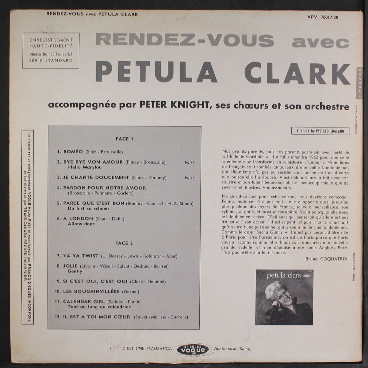 rendez vous by PETULA CLARK
