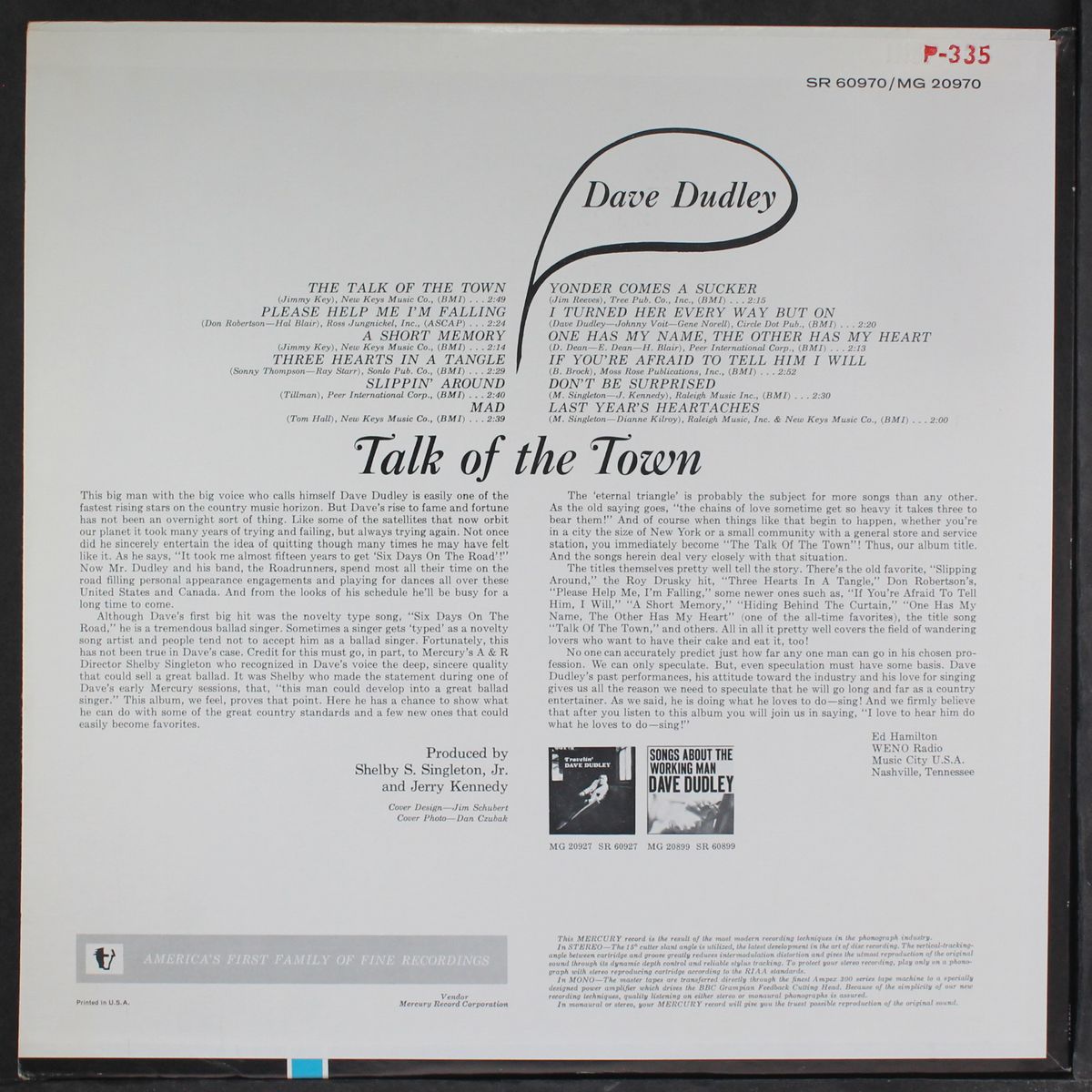 talk of the town by DAVE DUDLEY