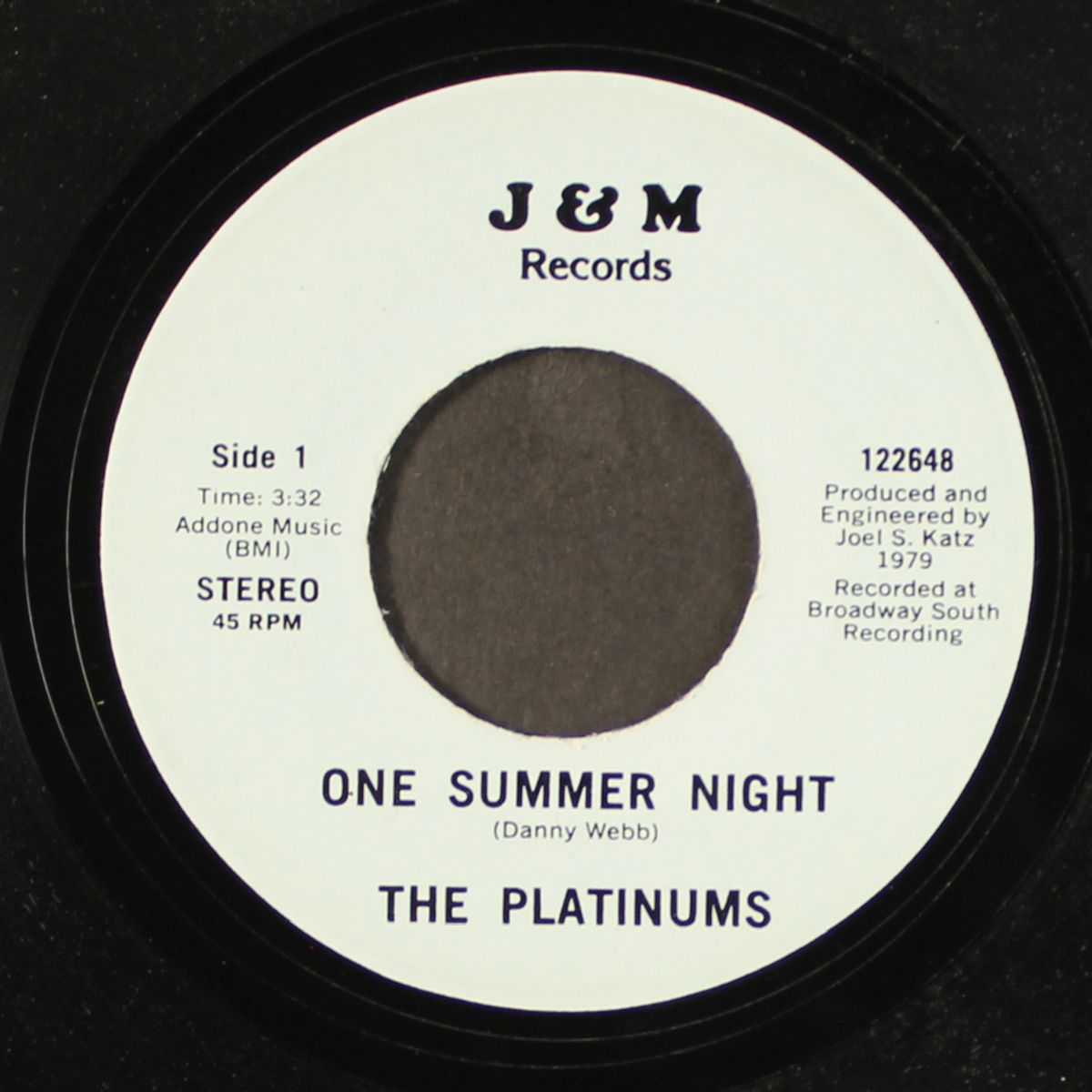 one summer night / teardrops follow me by PLATINUMS