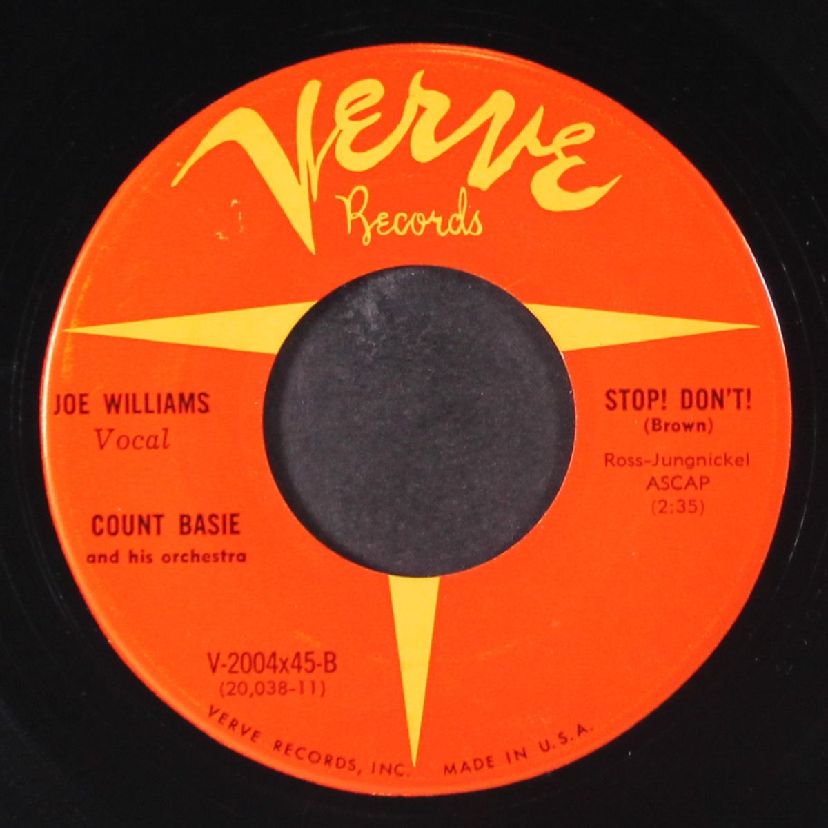 as i love you / stop! don't! by JOE WILLIAMS