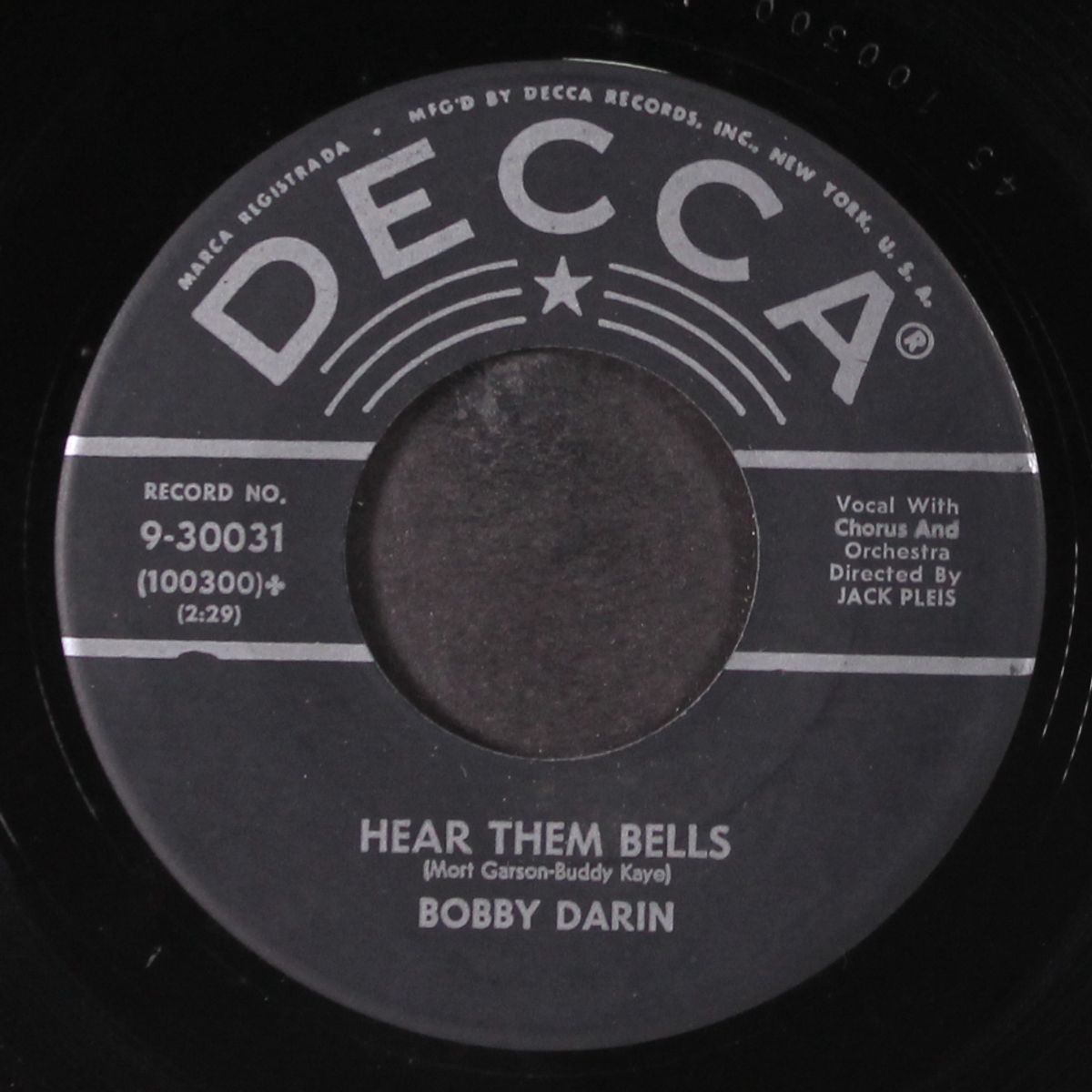 hear them bells / the greatest builder by BOBBY DARIN