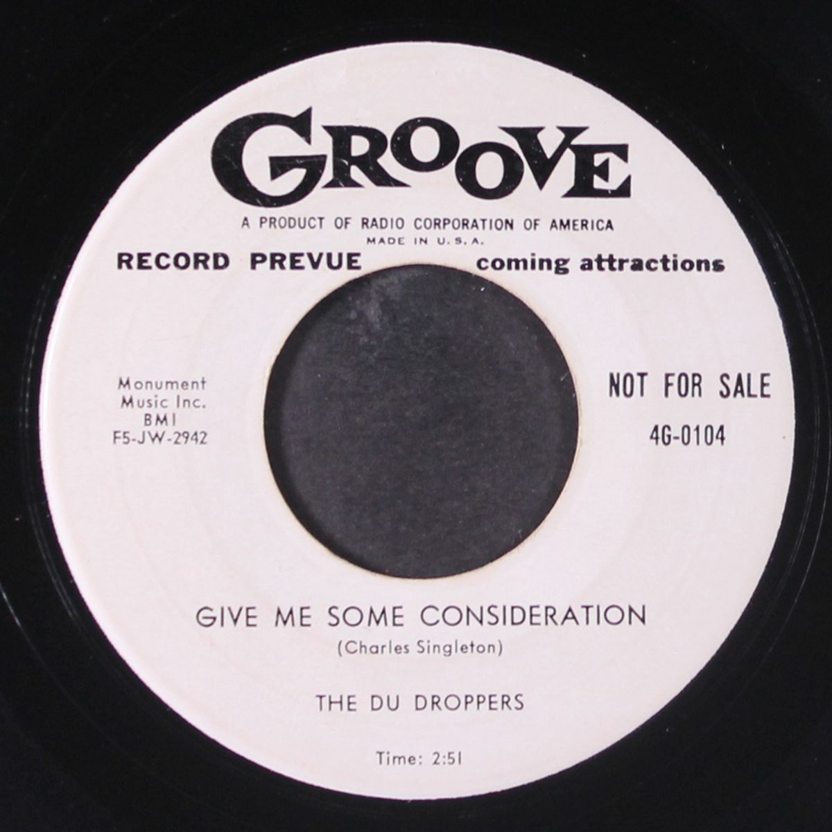 give me some consideration / talk that talk by DU DROPPERS
