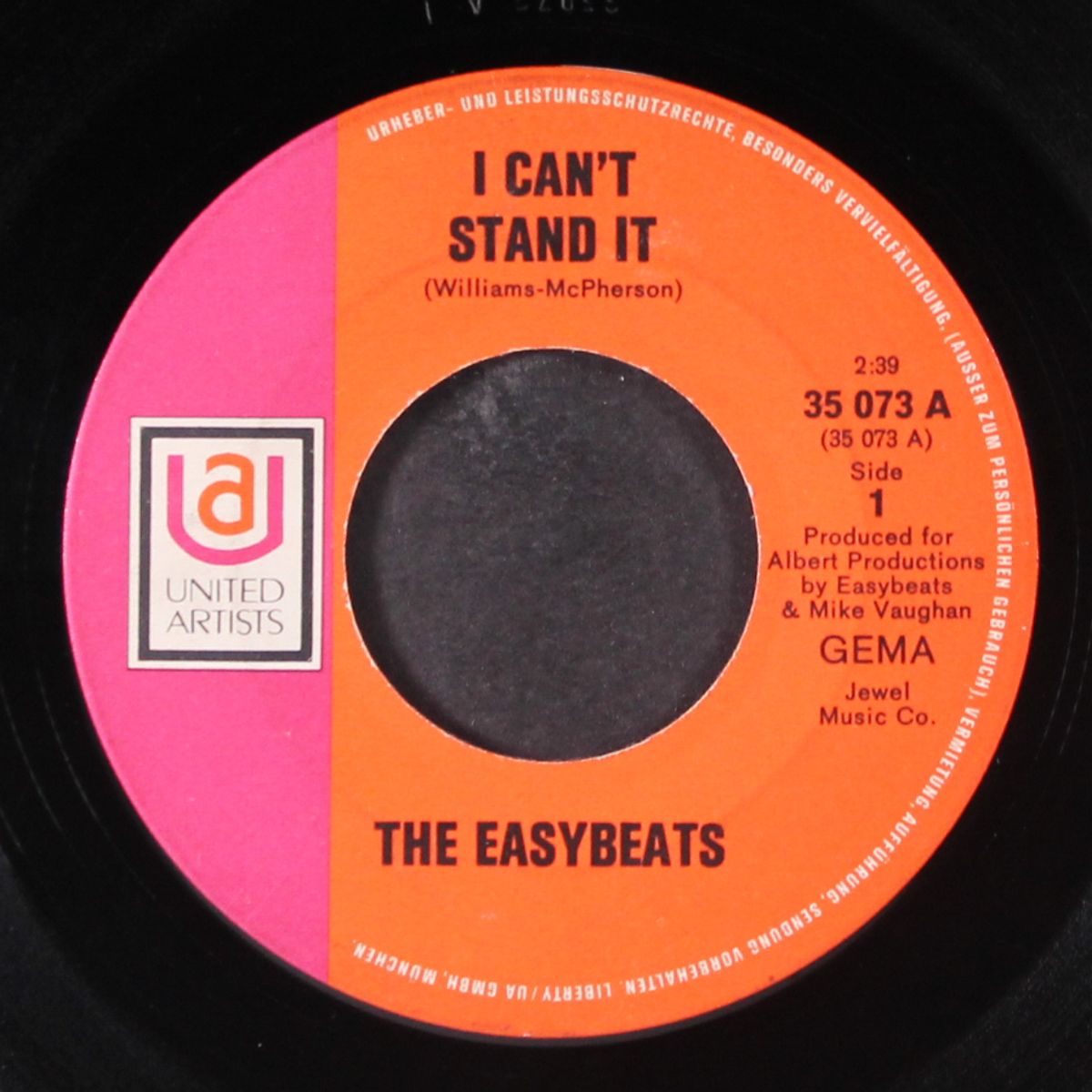 i can't stand it / come in, you'll get pneumonia by EASYBEATS