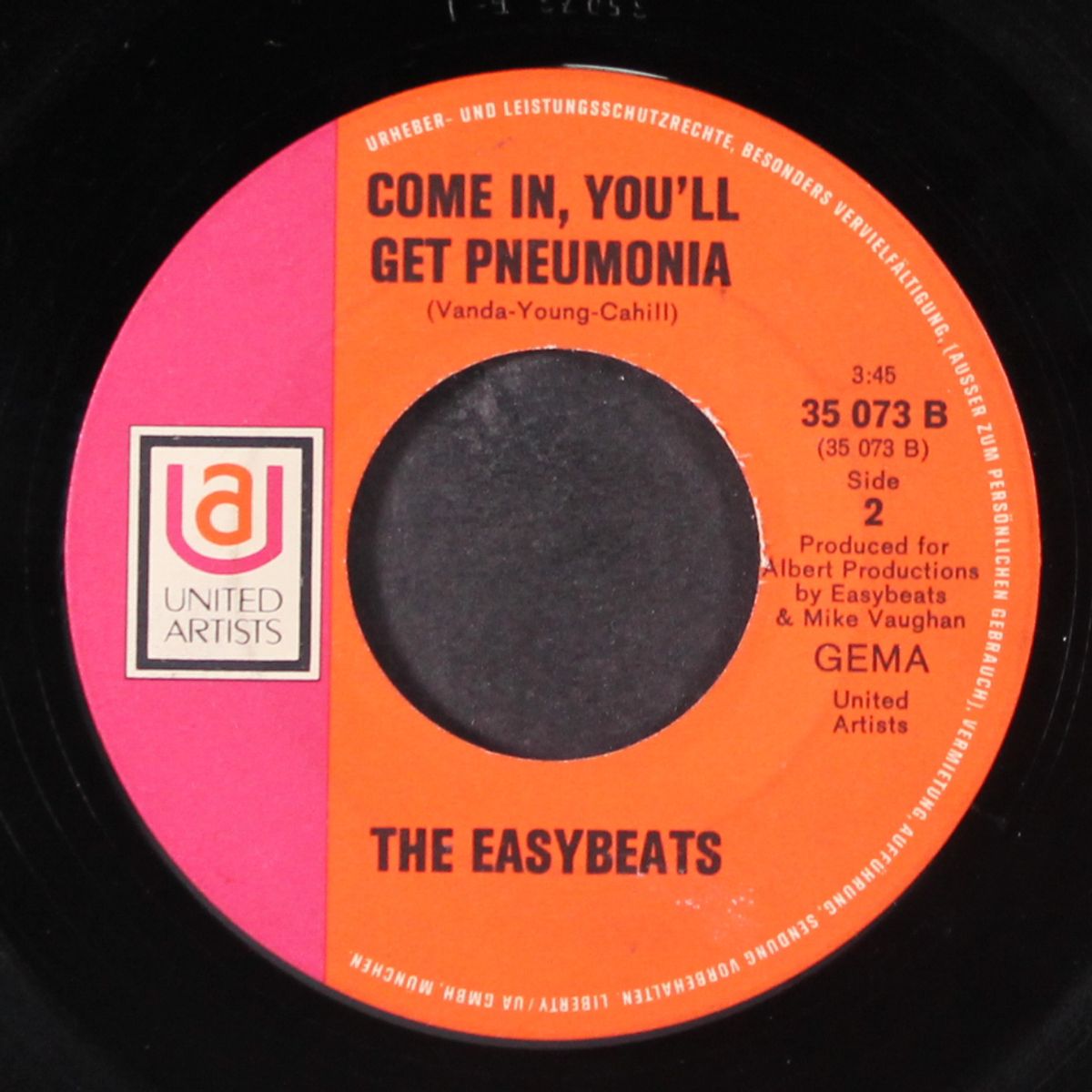 i can't stand it / come in, you'll get pneumonia by EASYBEATS
