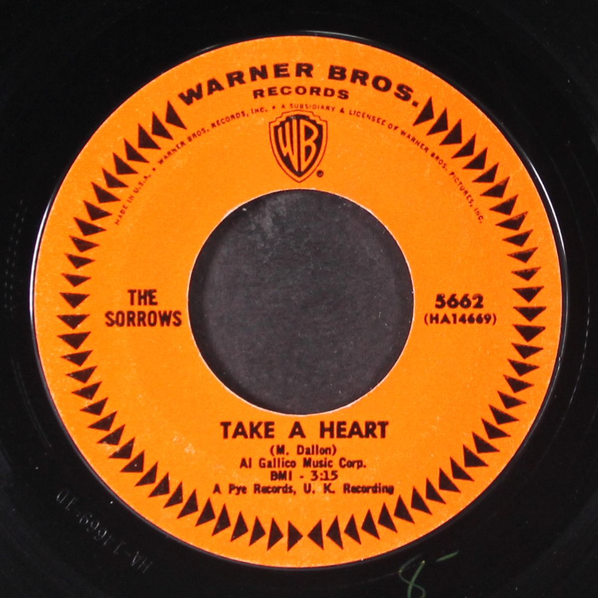take a heart / we should get along fine by SORROWS