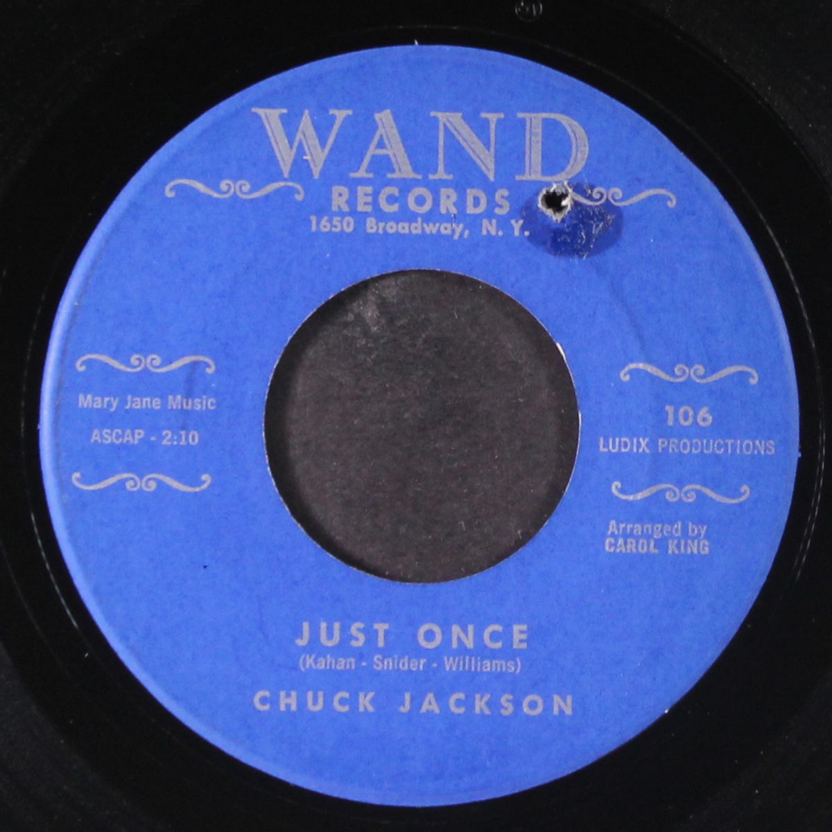 i don't want to cry / just once by CHUCK JACKSON