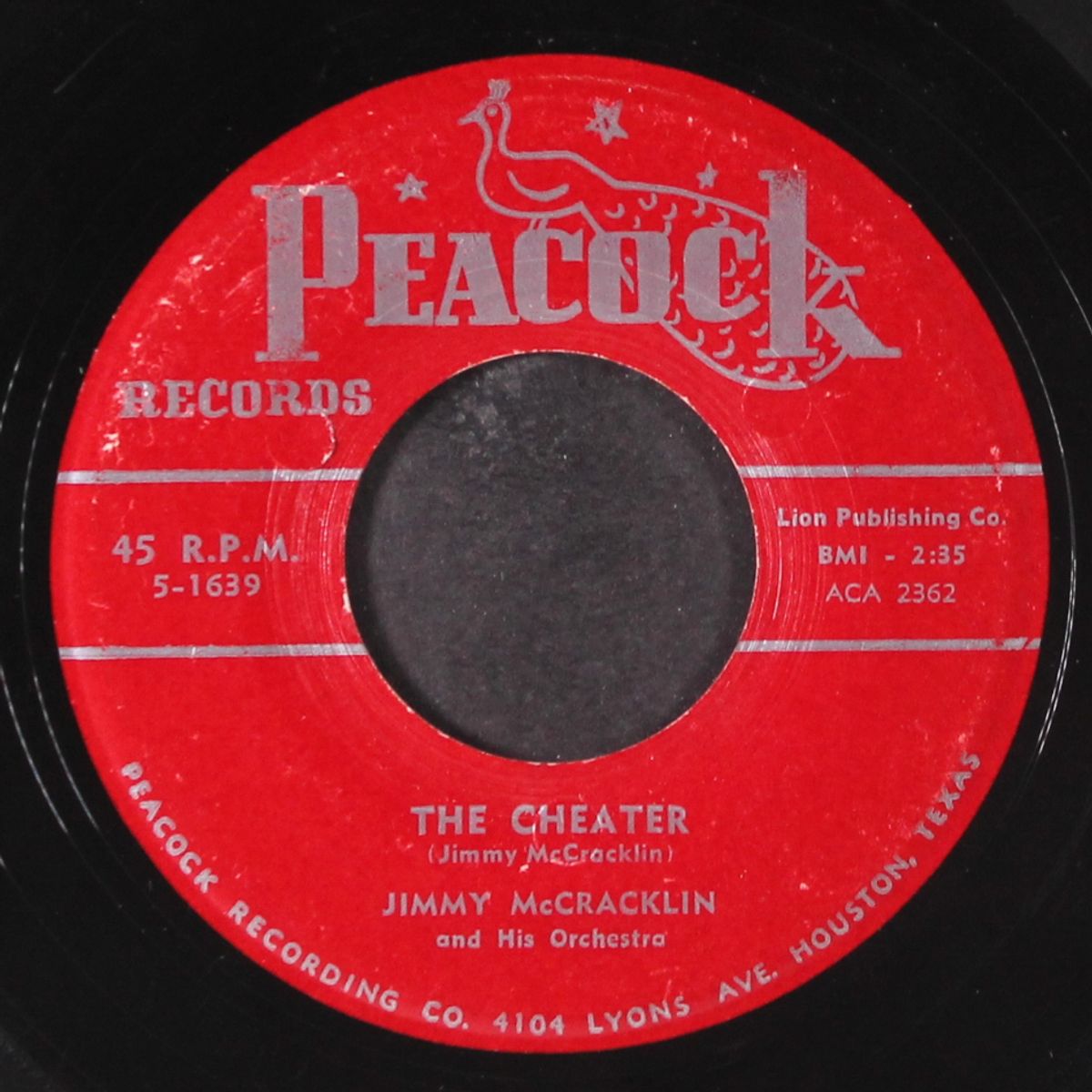 the cheater / hear my story by JIMMY MCCRACKLIN