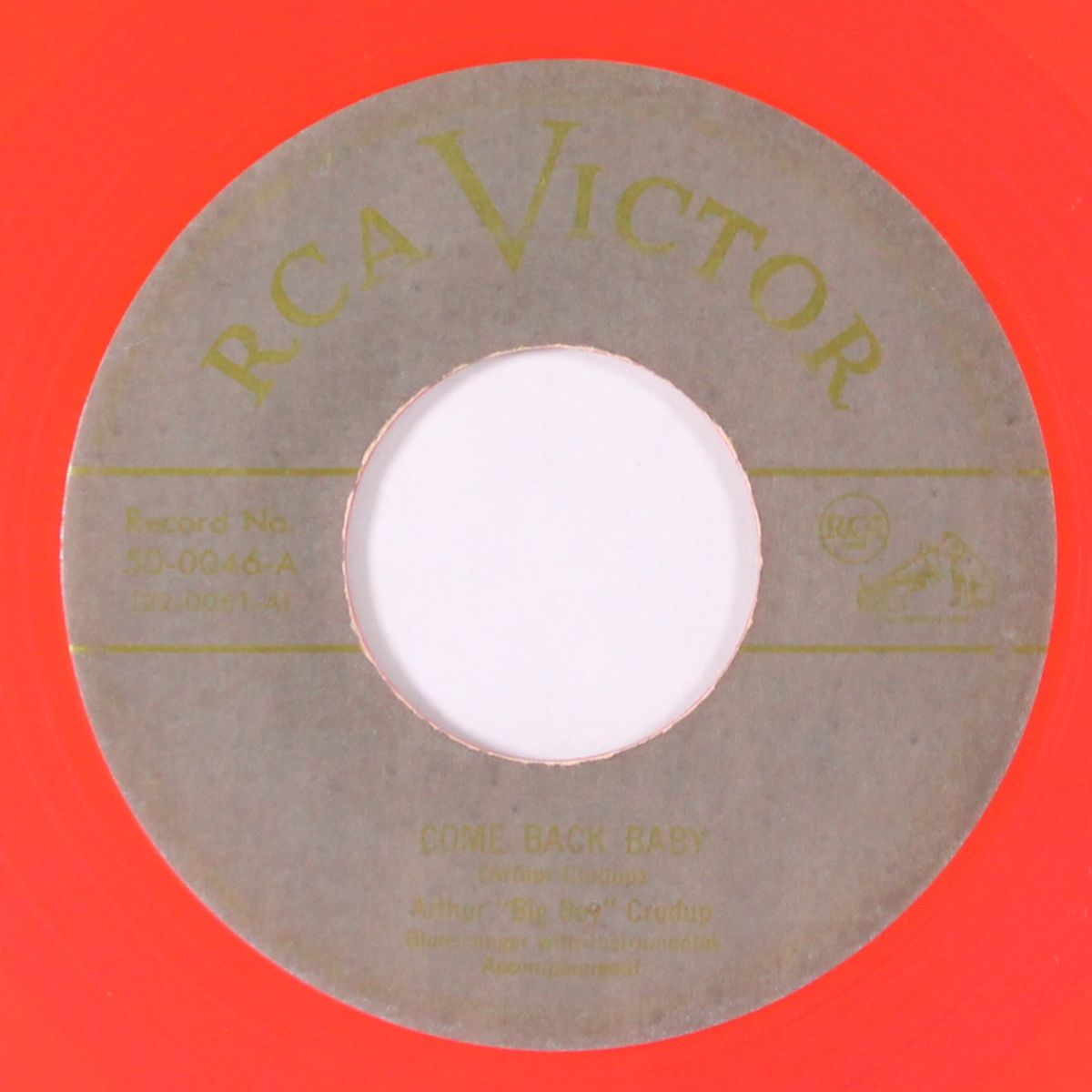 come back baby / mercy blues by ARTHUR CRUDUP