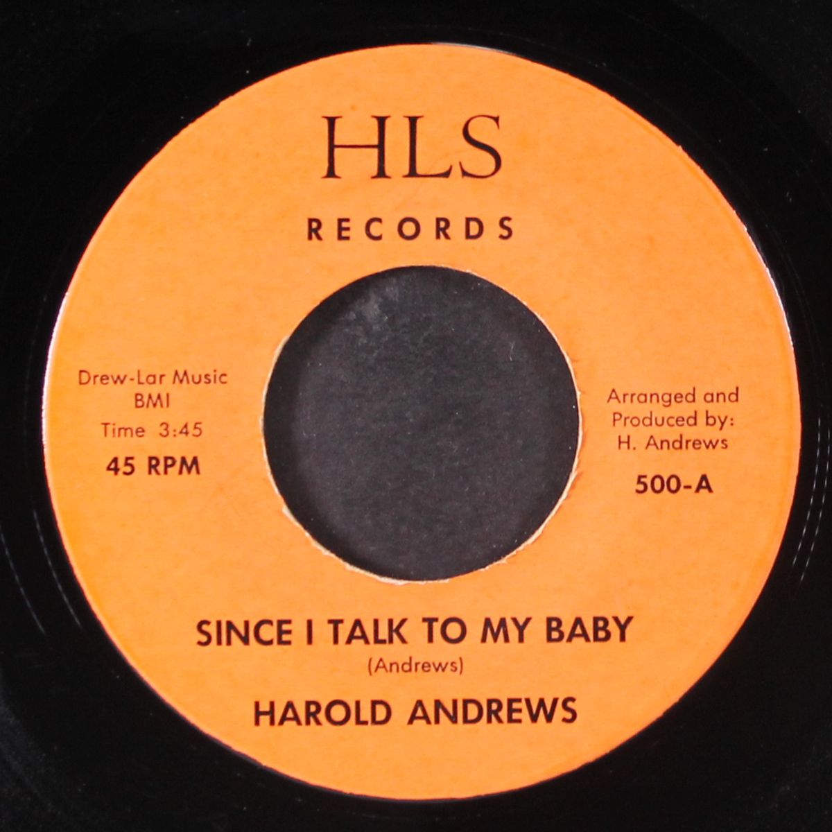since i talk to my baby by HAROLD ANDREWS