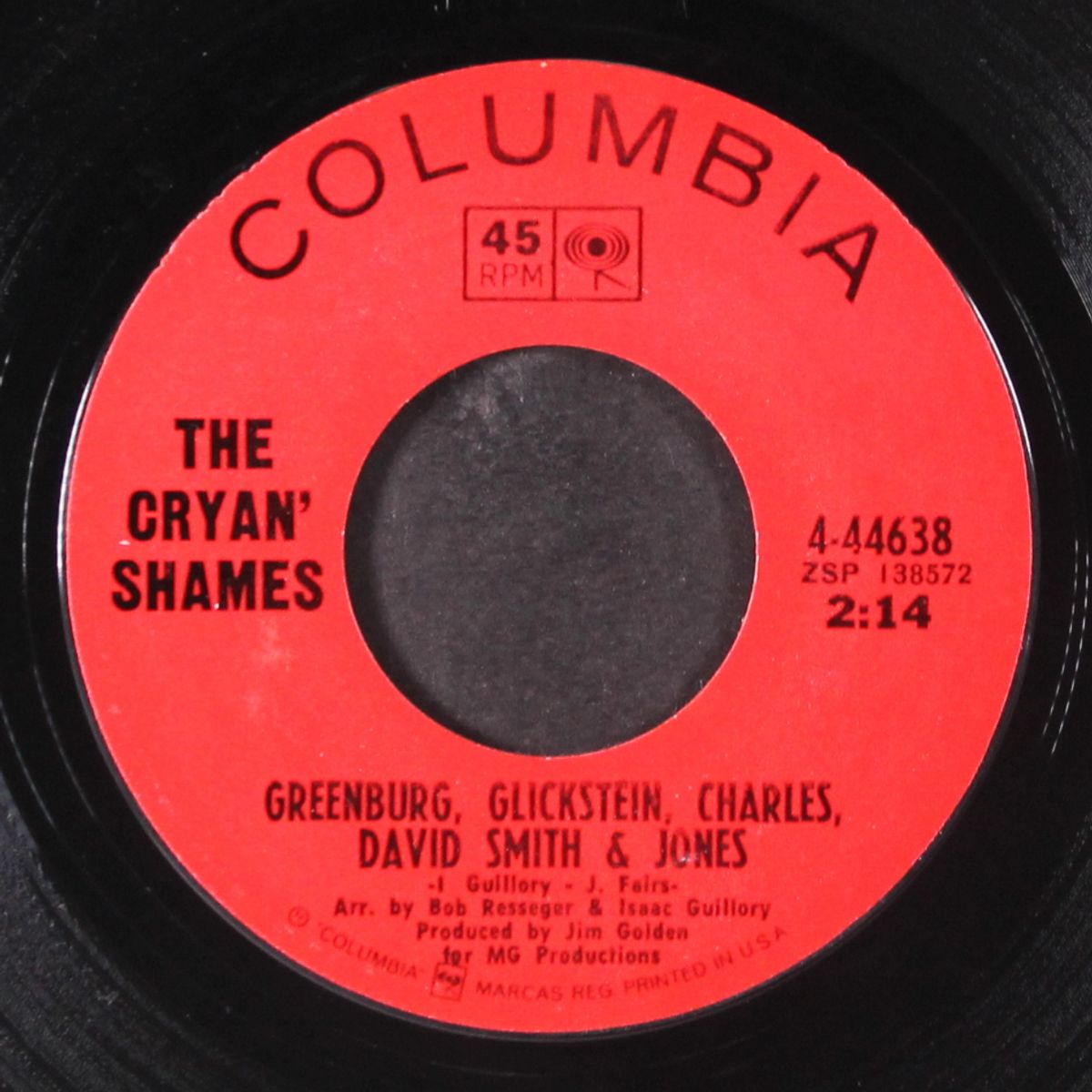 greenburg, glickstein, charles, david smith & jones / the warm by CRYAN' SHAMES