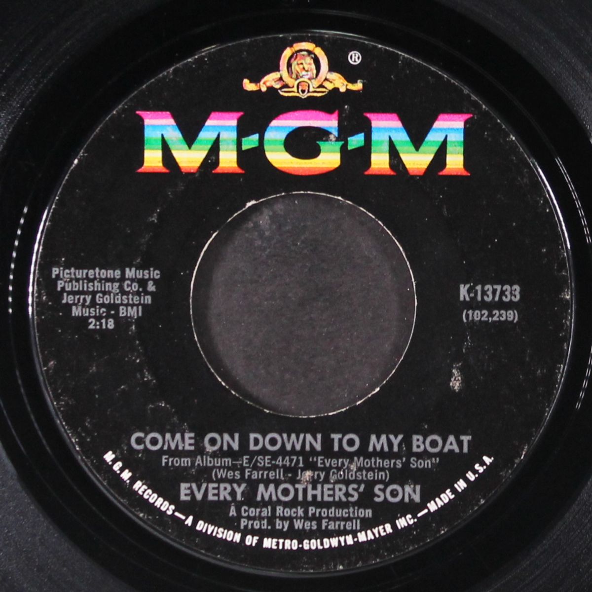 come on down to my boat by EVERY MOTHER'S SON