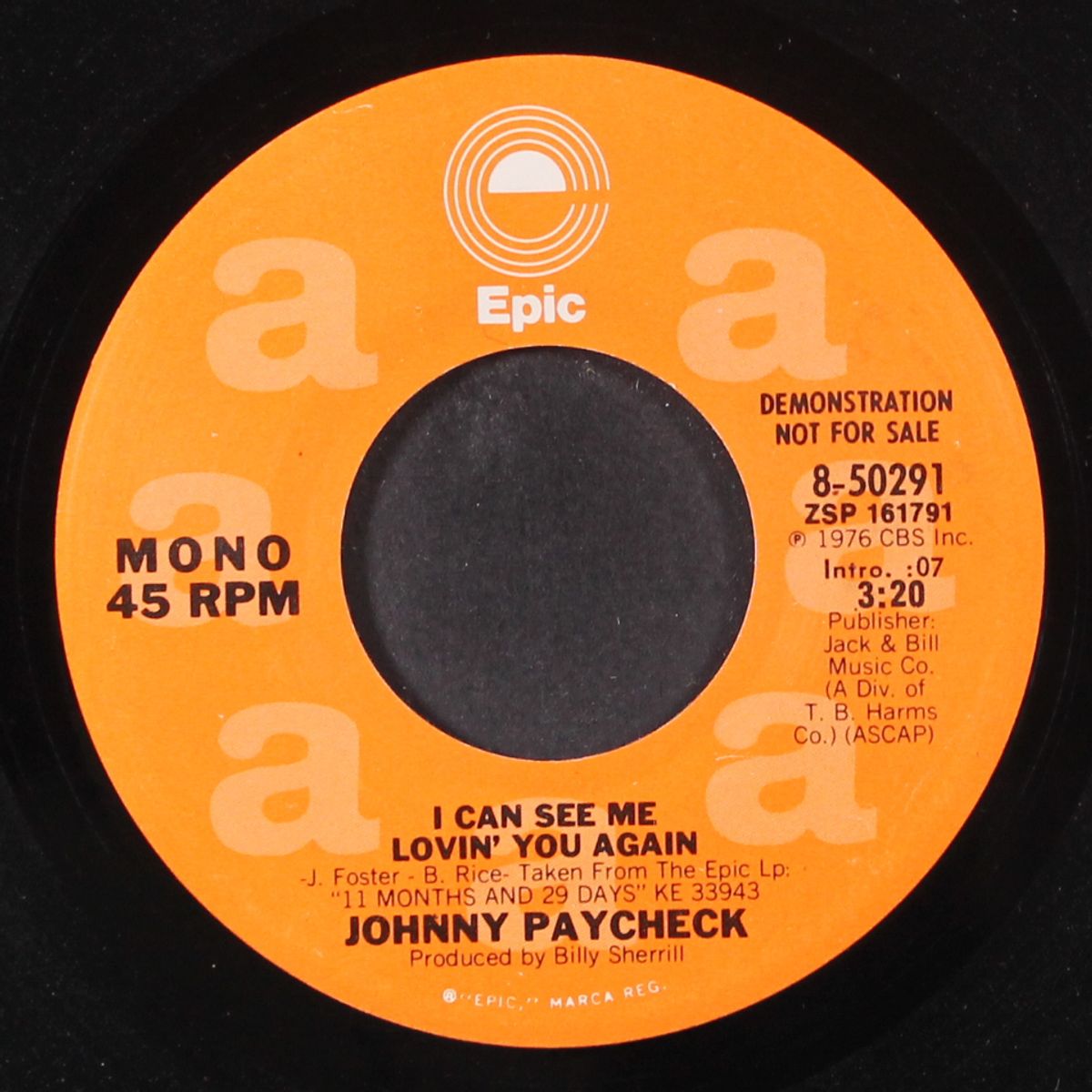 i can see me lovin' you again / mono by JOHNNY PAYCHECK