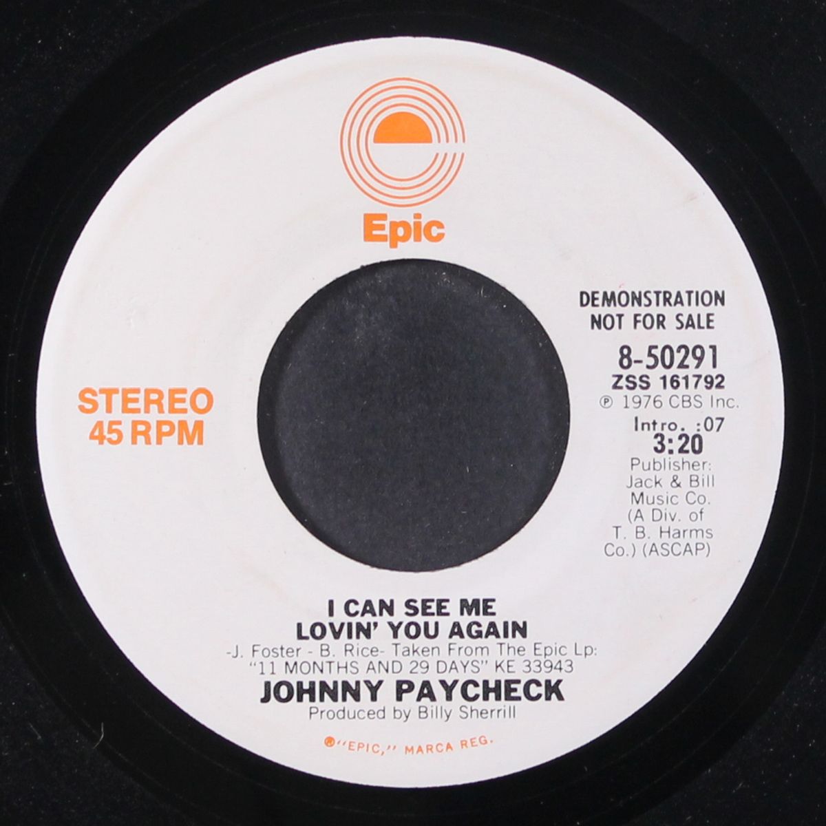 i can see me lovin' you again / mono by JOHNNY PAYCHECK